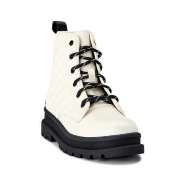 Girls Quilted Combat Boot - Picture 3 of 14